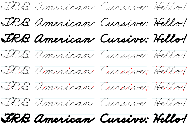 FRB American Cursive Font