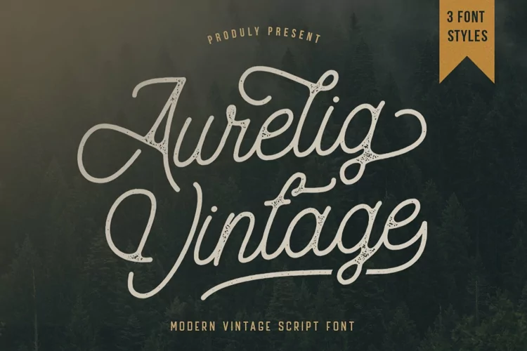 Aurelig Vintage Script Font