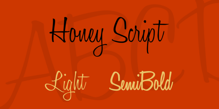 Honey Script Font