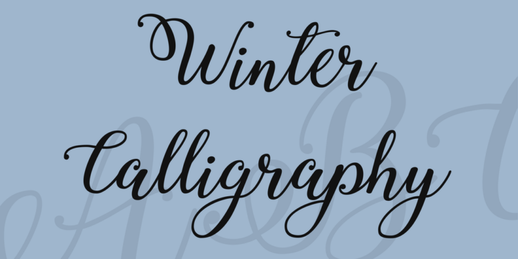 Winter Calligraphy Font