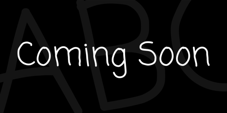 Coming Soon Font
