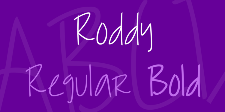 Roddy Handwritten Font
